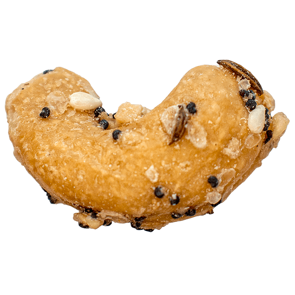 The Original Award-Winning Everything Bagel® Cashews.  Gluten-Free. Vegan. No Artificial Preservatives, Flavors or Colors. Kosher. Made in the USA.